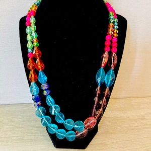 Jules B Multi-Colored Beaded Necklace NWT